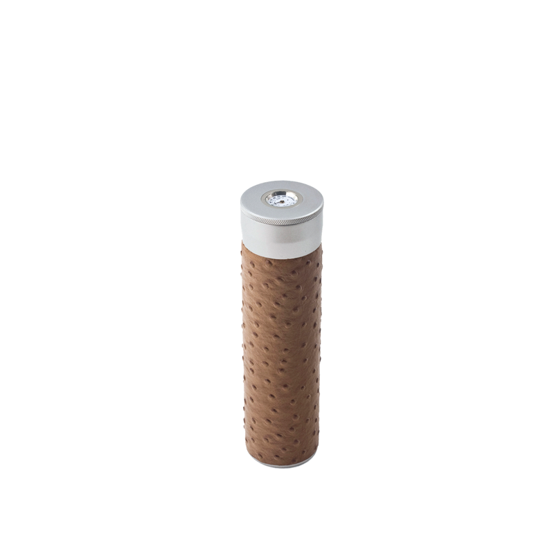 Cigar Tube With Hygrometer Ostrich