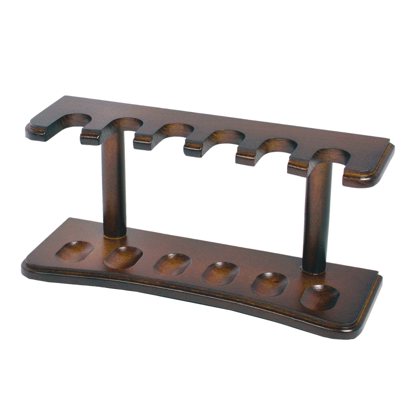 3 Pipe Rack Walnut 4 RACK