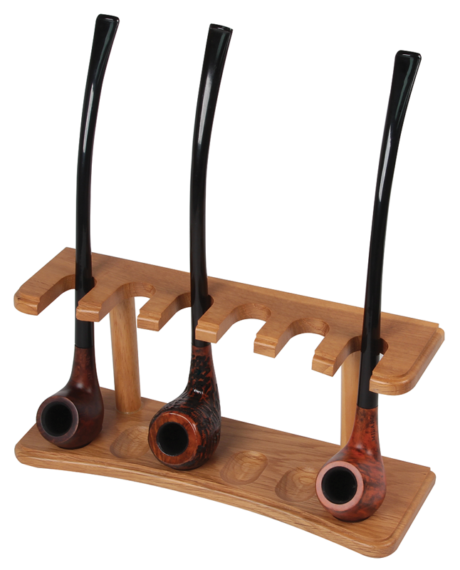 3 Pipe Rack Walnut 4 RACK