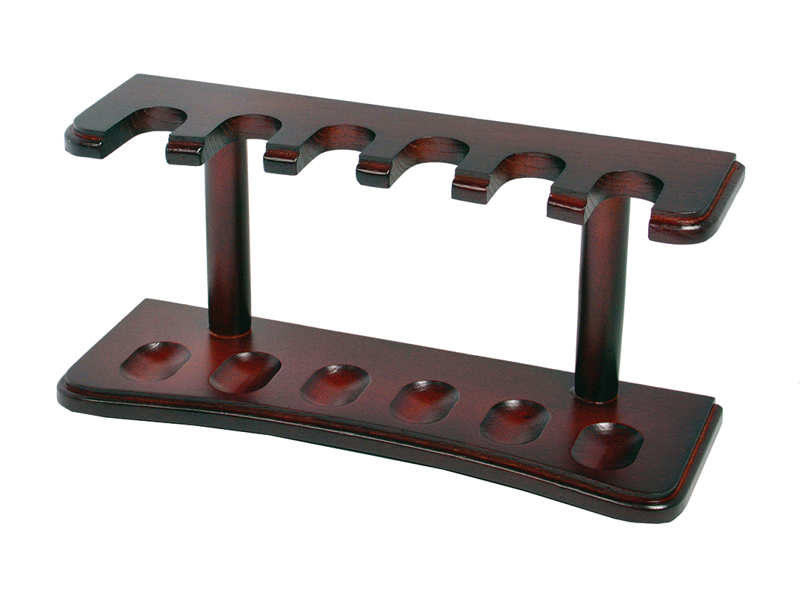 3 Pipe Rack Walnut 4 RACK
