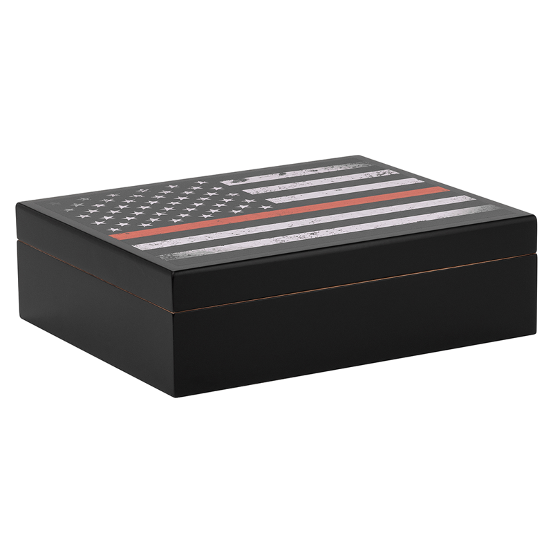 Humidor Supreme® 20 Count Traveler Humidor - Traditional Red Flag