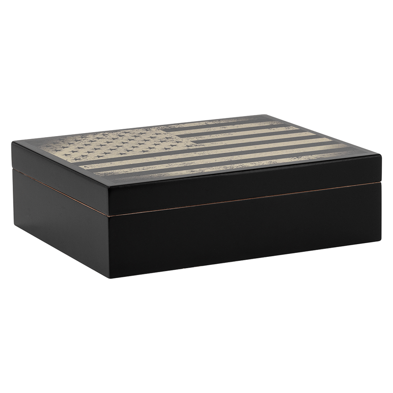 Humidor Supreme® 20 Count Traveler Humidor - Traditional Green Flag