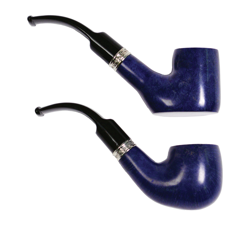 Pipes | Hanseatic Ocean Blue Pipe Set SMOOTH BLUE FINISH Pack of 2