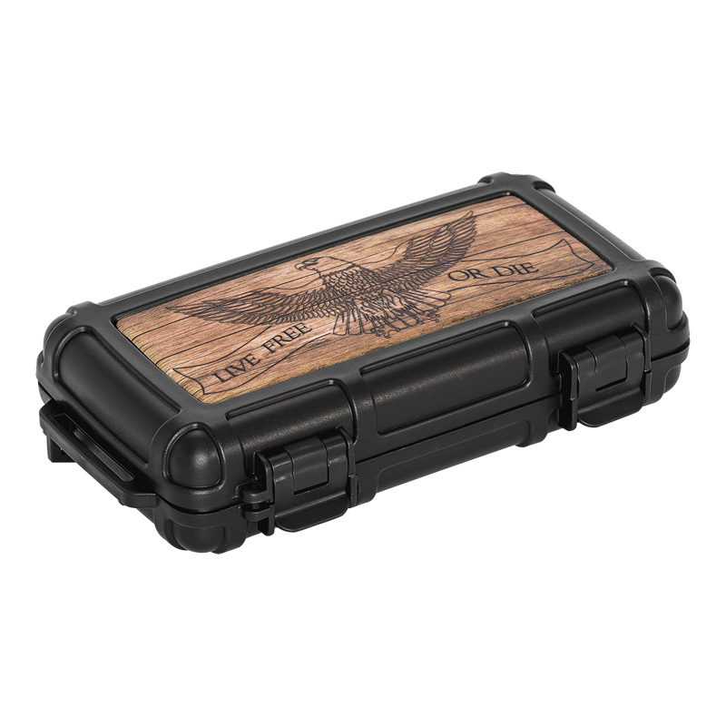 Cigar Caddy® 5ct Live Free or Die Travel Case