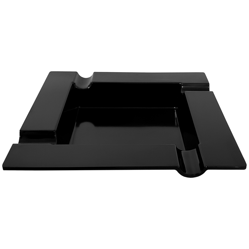 Quality Importers Melamine Ashtray Black