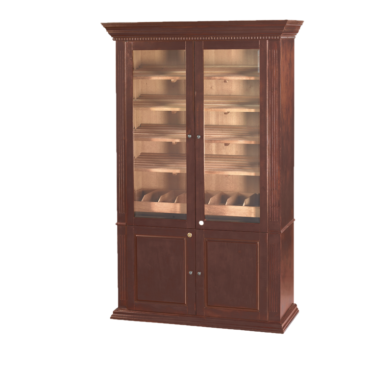 Commercial Display Humidor 5000 by Humidor Supreme Walnut STANDING DISPLAY (2000-5000CT)