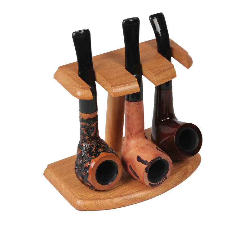 3 Pipe Rack Walnut 4 RACK