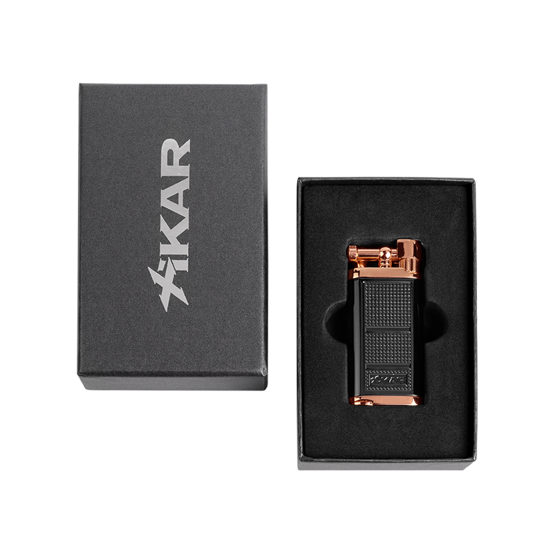 Xikar Pipeline Lighter Black & Gold SOFT