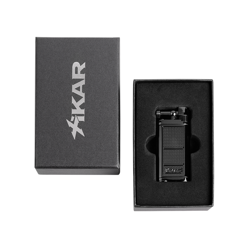 Xikar Pipeline Lighter Black & Gold SOFT