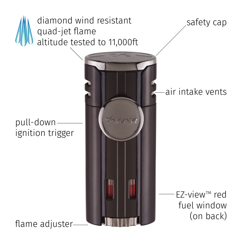 Xikar HP4 Lighter Blue QUAD