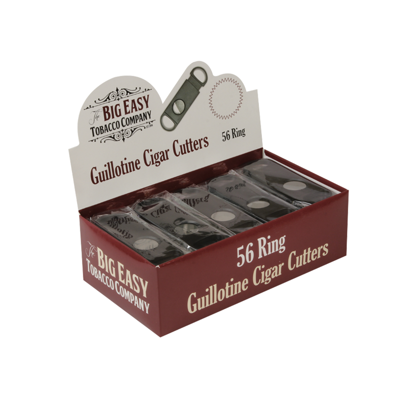 The Big Easy Tobacco Co® Cigar Cutter, single blade, 56 Ring