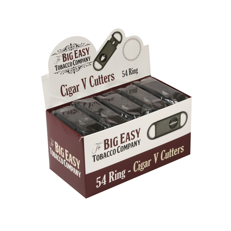 The Big Easy Tobacco Co® V-Cut Cigar Cutter STAINLESS STEEL DISPLAY BOX
