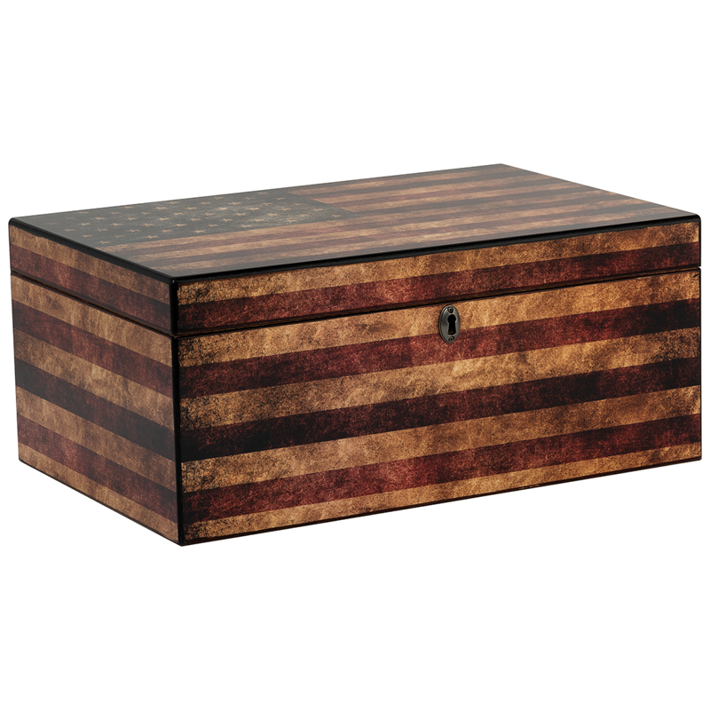Humidor Supreme® Old Glory Desktop Humidor