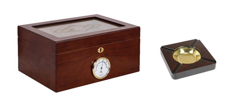 Humidor Supreme® and Quality Importers Ashtray Gift Set