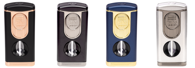 Palio PRO Trevi Triple-jet Lighter with VCutter, Set of 4