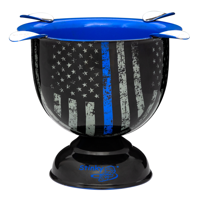 STINKY CIGAR® TALL GRAPHIC SERIES ASHTRAYS Blue Line