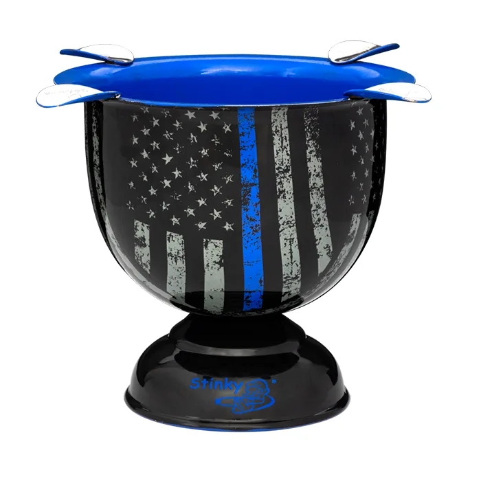 STINKY CIGAR® TALL GRAPHIC SERIES ASHTRAYS Blue Line