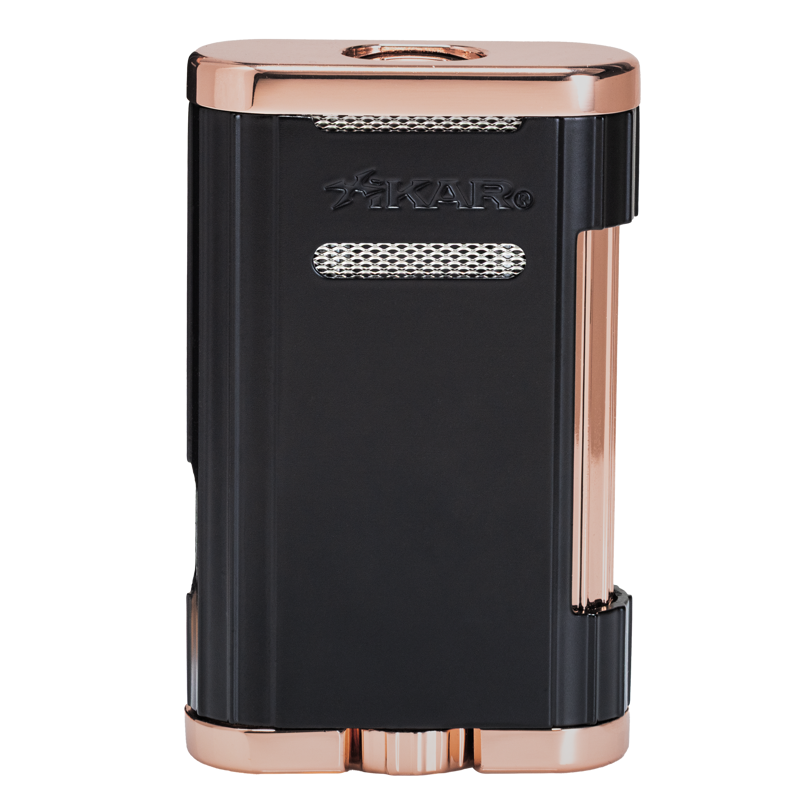 Xikar® Allume 3 Table Lighter Black & Rose