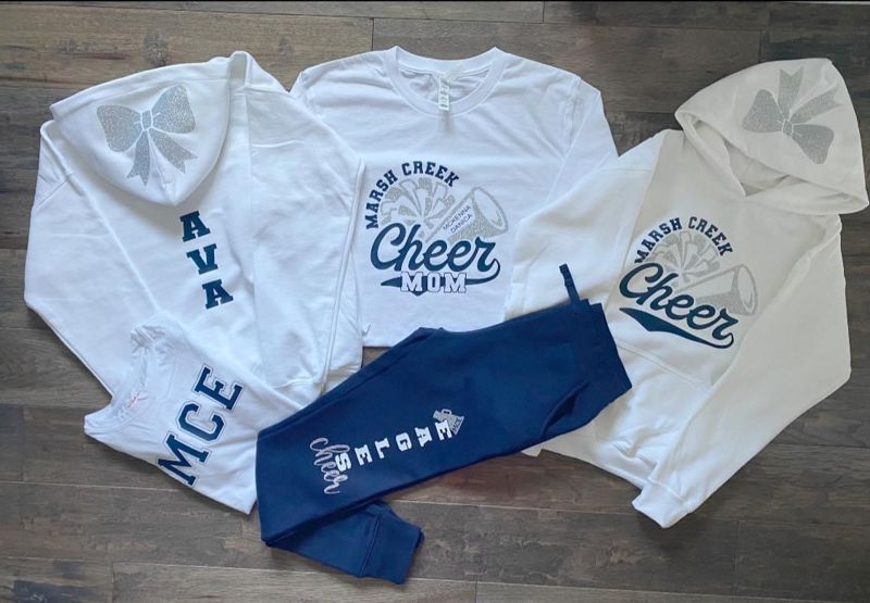 Custom Cheer Top - Pom Pom / Megaphone (T-Shirt)
