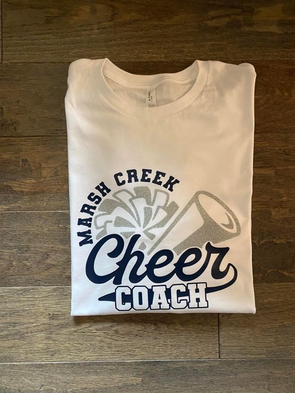 Custom Cheer Coach Top - Front Design (T-Shirt)