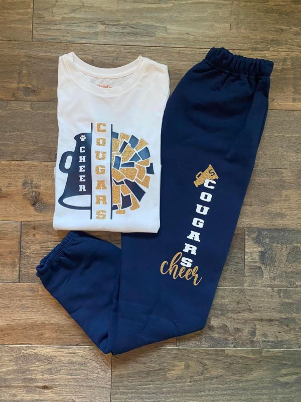 Girls Youth Cheer Joggers (Navy)