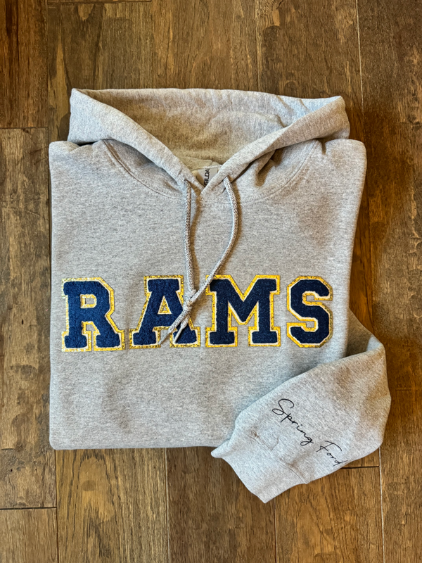Rams Varsity Patch Sweatshirt (Crewneck Sweatshirt)