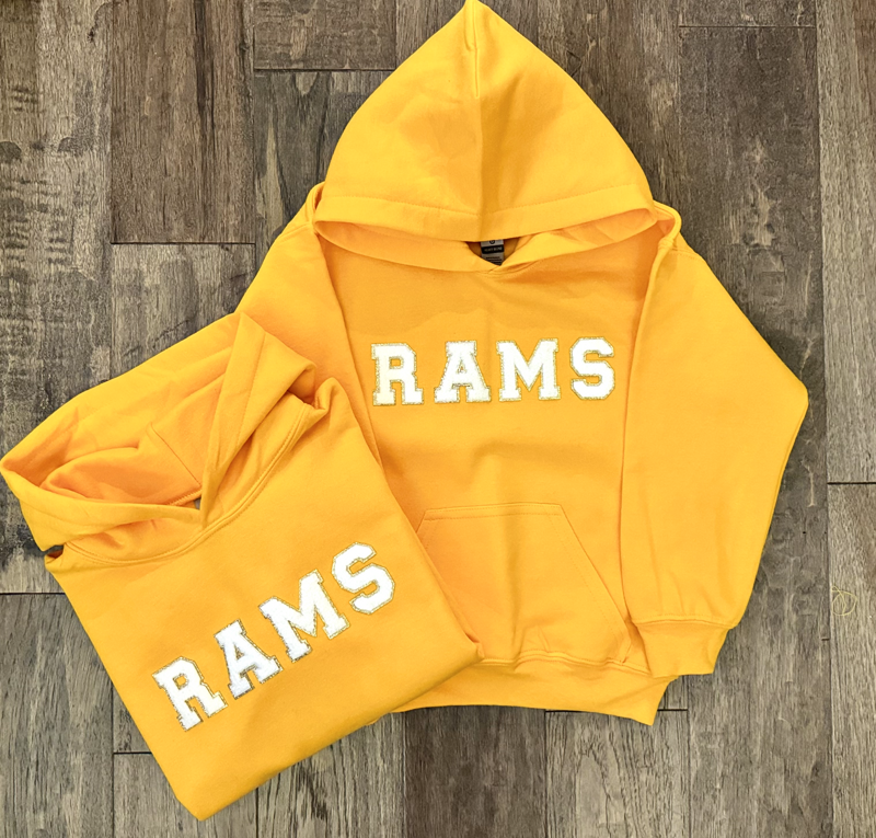 Rams Varsity Patch Sweatshirt (Crewneck Sweatshirt)