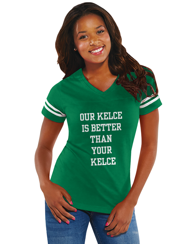 Our Kelce is Better Than Yours (Toddler Crewneck T-Shirt)