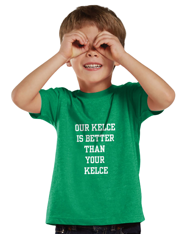Our Kelce is Better Than Yours (Toddler Crewneck T-Shirt)