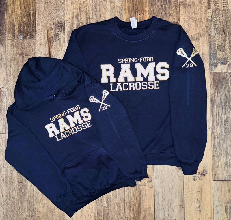 Rams Lacrosse Sweatshirt (Crewneck Sweatshirt)