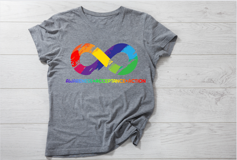 Awareness, Acceptance, Action (Unisex T-Shirt)