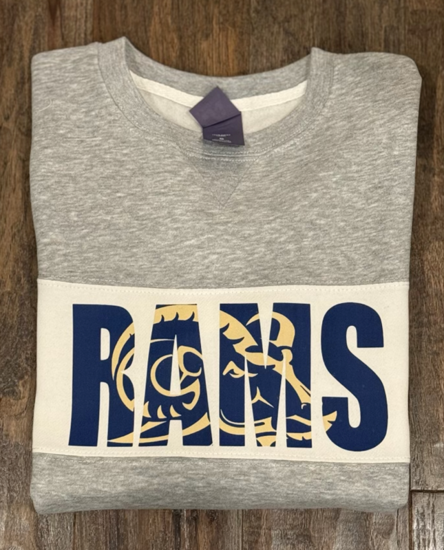 RAMS Print with Mascot (Unisex T-Shirt)