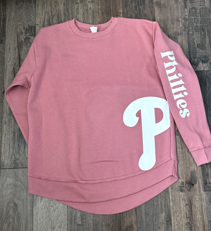 Phillies Mauve Sweatshirt (Crewneck Sweatshirt)