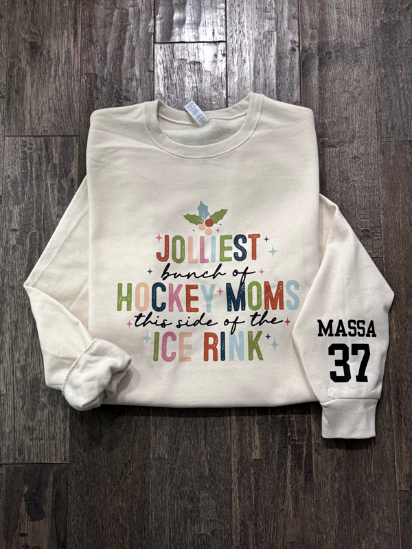 Jolliest Hockey Moms (Unisex T-Shirt)