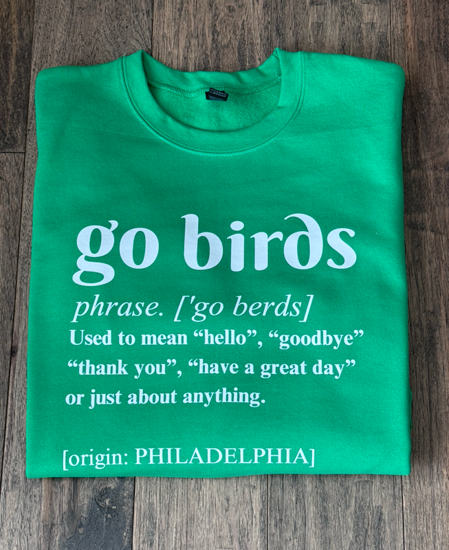 Go Birds Text (Unisex T-Shirt)