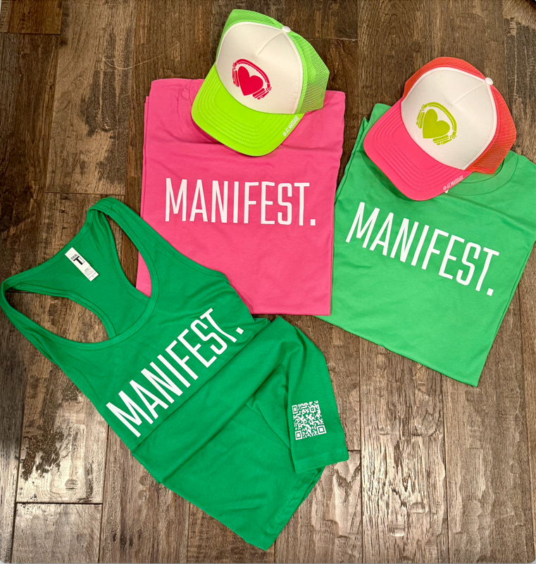 Andrea Tweten Massage - GFL/STY/Manifest Neon Collection (Women's Racerback Tank)