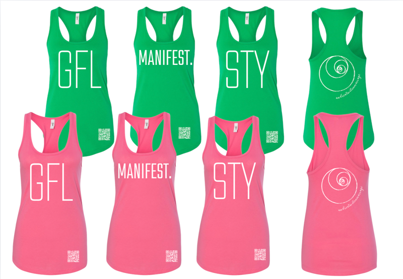 Andrea Tweten Massage - GFL/STY/Manifest Neon Collection (Women's Racerback Tank)