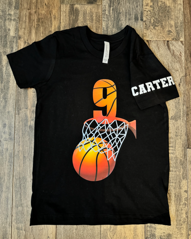 Custom Basketball Birthday Shirt