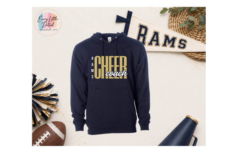 Unisex Cheer Coach Hooded Sweatshirt