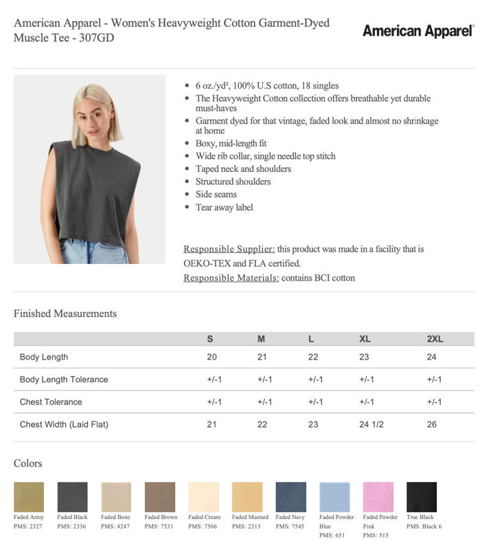 Women's Muscle Tank