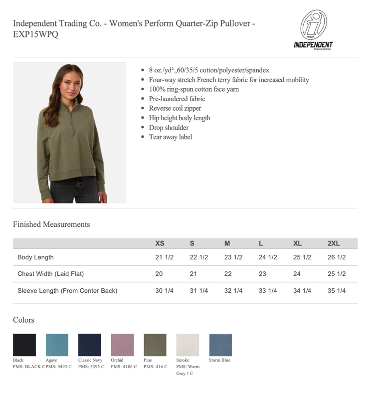 PV Quarter Zip