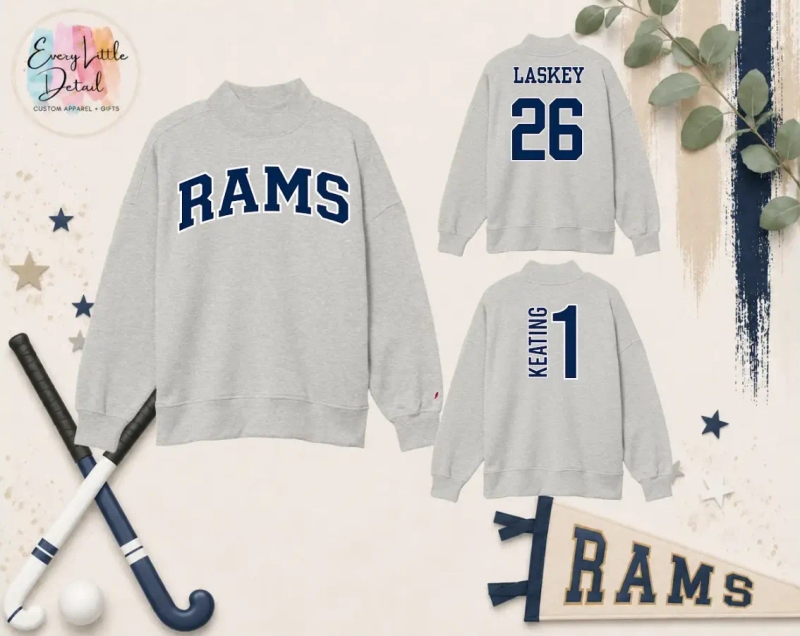 Gray SF Field Hockey Mock Neck