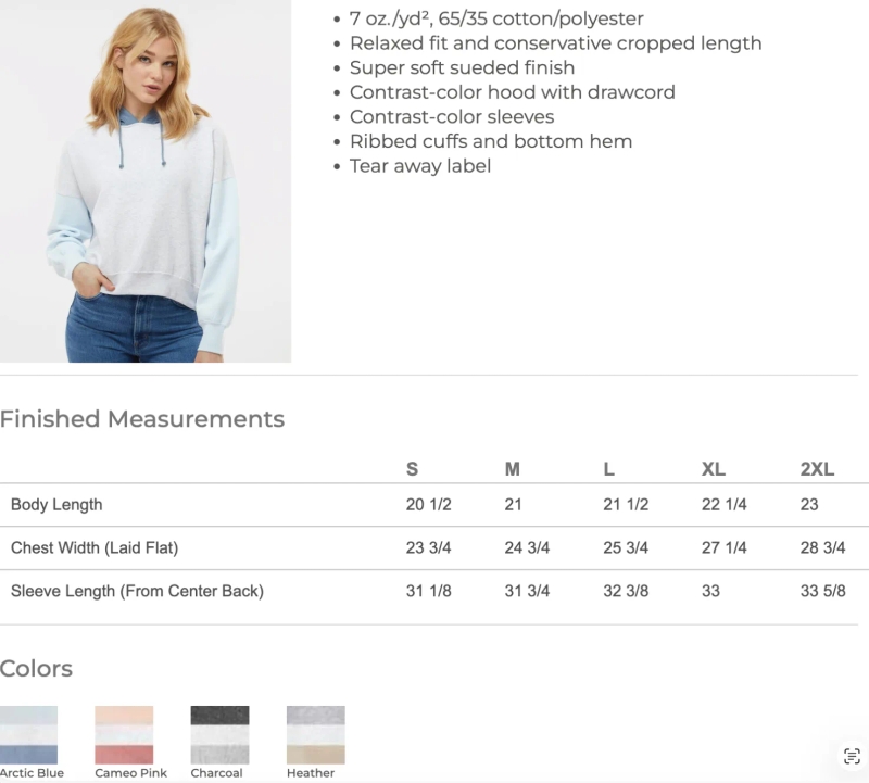 SF Women's Cropped Hoodie
