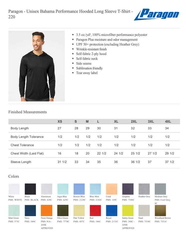 PJP Swim - Performance Hooded Long Sleeve