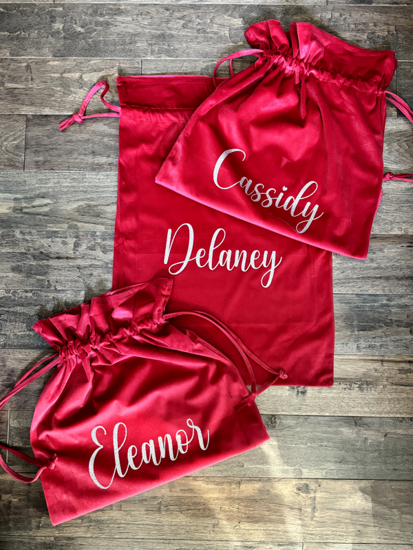 Velvet Gift Bags (Red)