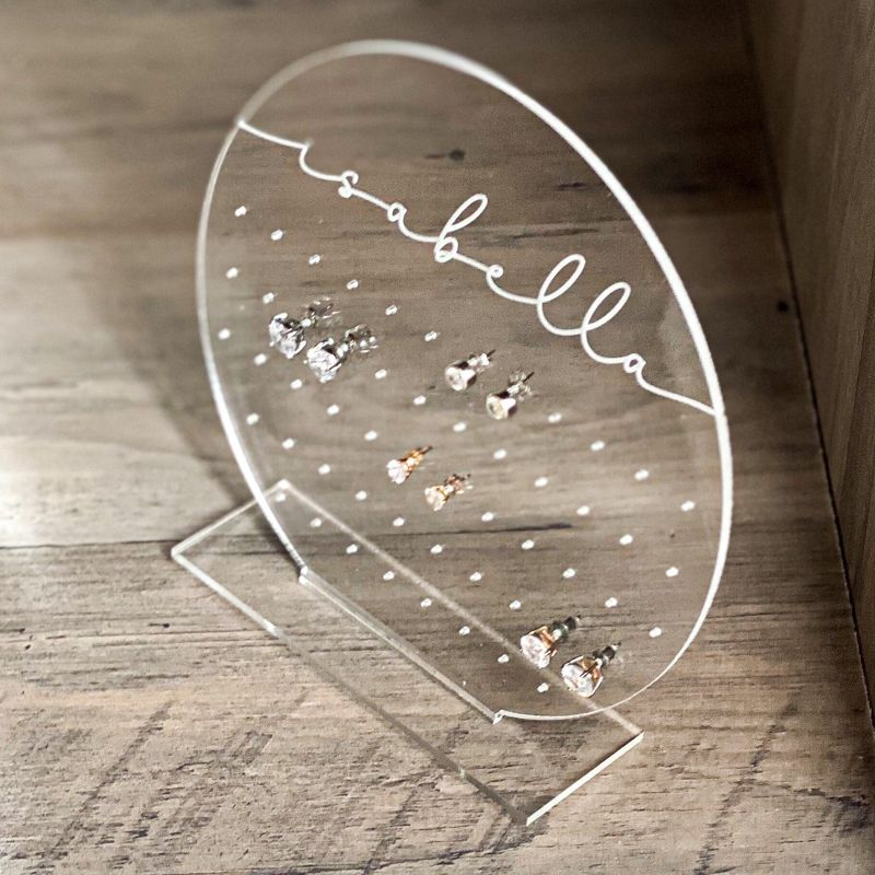 Earring Holder for Girl, Modern Earring Stand, Personalized Kids Gift, Acrylic Earring Display, Jewelry Organizer, Girls Earring Organizer