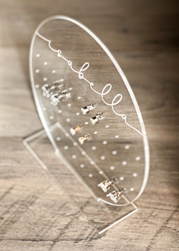 Earring Holder for Girl, Modern Earring Stand, Personalized Kids Gift, Acrylic Earring Display, Jewelry Organizer, Girls Earring Organizer