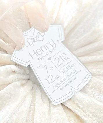 Baby Boy keepsake Christmas ornament, baby’s First christmas birth statistic ornament, birth information ornament stats mirror acrylic (Silver mirror)