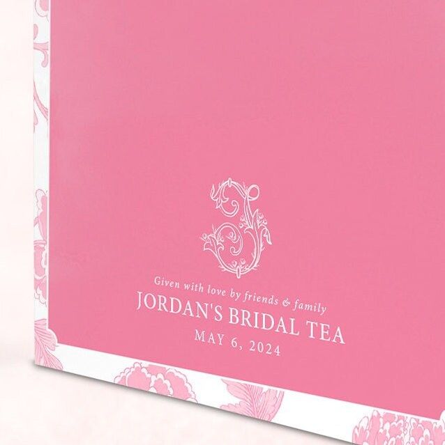 Pink Chinoiserie Recipe Book Binder - Recipes for Bride to Be - Cookbook - Custom 3 Ring Binder - Bridal Shower Gift - Engagement Gift Bride