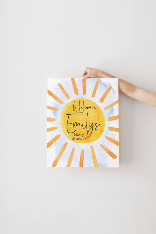 My Sunshine Baby Shower Welcome Sign - Sun Baby Shower